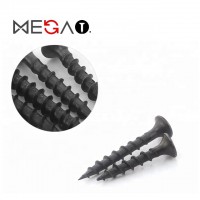 Metric drywall screws drywall to wood, Factory supply carbon steel 3.5x25 black phosphated drywall screw