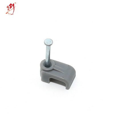 round steel wire nail with cable clip for home secure