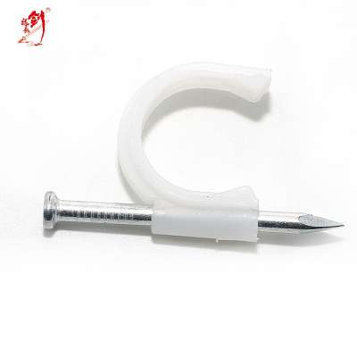 plastic nail hook cable clip used for home wire secure