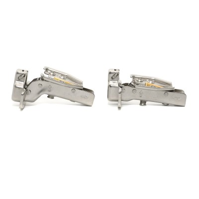 stationary nickel finish concealed cabinet hinge