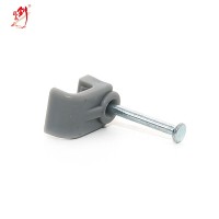 cable clips grey with high carbon steel nail